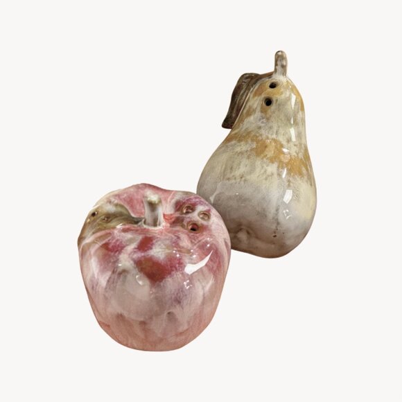 Stoneware Apple & Pear Salt and Pepper Shakers - Picture 5 of 5